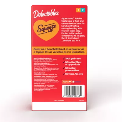 Product Hartz Delectables Lickable Treats™ Squeeze Up Cat Treats - Variety Pack, 10ct