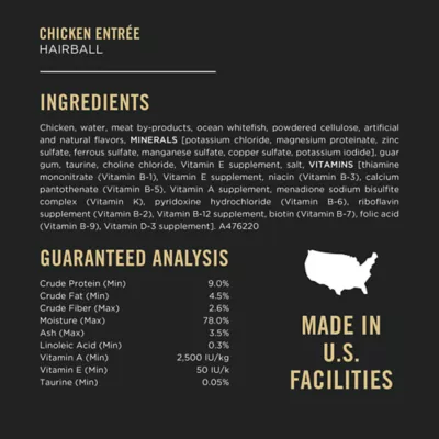 Product Purina Pro Plan Hairball  Adult Wet Cat Food - Variety Pack, 24 CT, 72 OZ