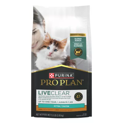 Product Purina Pro Plan LiveClear Allergen Reducing Kitten Dry Cat Food - Chicken & Rice