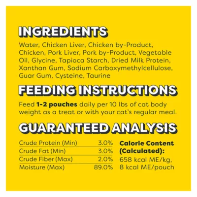 Product Temptations™ Creamy Purée Lickable Adult Cat Treats - Chicken