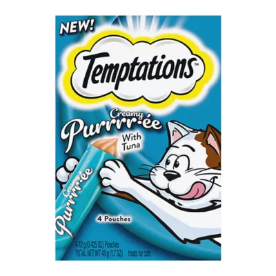 Product Temptations™ Creamy Purée Lickable Adult Cat Treats - Puree, Tuna