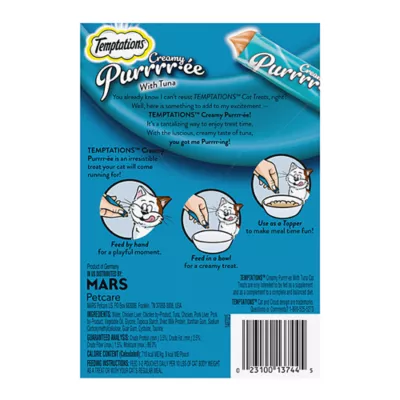 Product Temptations™ Creamy Purée Lickable Adult Cat Treats - Puree, Tuna