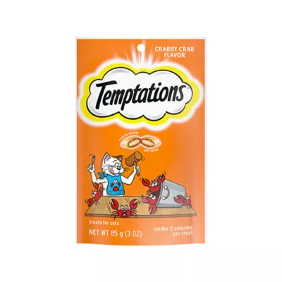 Product Temptations™ Classic Adult Cat Treats - Soft & Crunchy, Crabby Crab