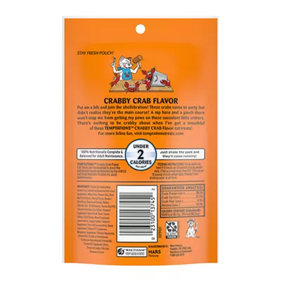 Product Temptations™ Classic Adult Cat Treats - Soft & Crunchy, Crabby Crab