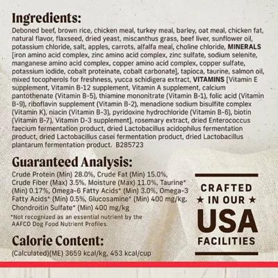 Product Merrick® Healthy Grains Raw-Coated Kibble Adult Dry Dog Food - Real Beef & Brown Rice
