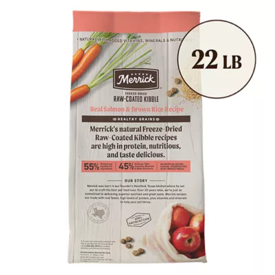 Product Merrick® Healthy Grains Raw-Coated Kibble Adult Dry Dog Food - Real Salmon & Brown Rice