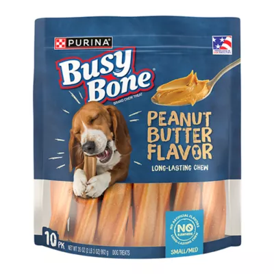 Product Purina® Busy Bone Small/Medium Dog Treat - Peanut Butter, Long-Lasting Chew, Produced in USA