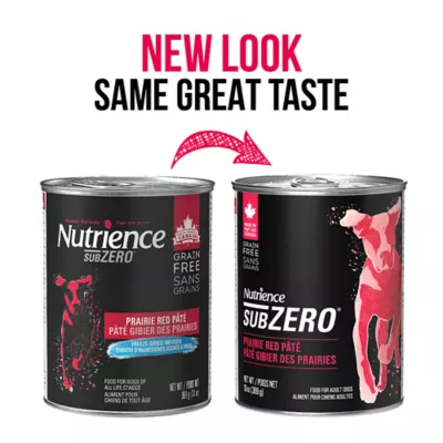 Product Nutreince SubZero Wet Dog Food - Prairie Red, Beef Pâté, Grain Free, 13 oz