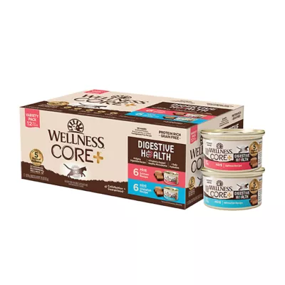 Product Wellness® CORE+ Digestive Health Adult Cat Wet Food - Seafood Pate, Variety Pack, 12 CT, 36 OZ