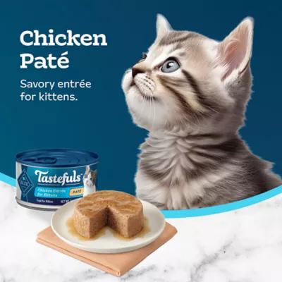Product Blue Buffalo Tastefuls Kitten Wet Cat Food Pate Multipack - Natural, Chicken, 6ct