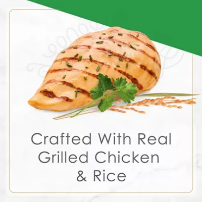 Product Fancy Feast Petites Wet Cat Food - Grilled Chicken Entrée with Rice in Gravy - 79.4 g Split Cup Tray