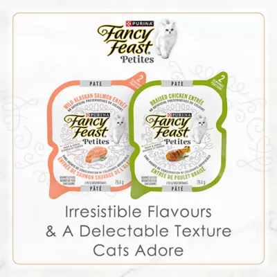 Product Fancy Feast Wet Cat Food - Pâté Collection Variety Pack, 79.4 g x 12 Split Cup Trays
