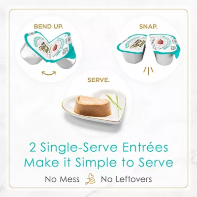 Product Fancy Feast Petites Pâté Wet Cat Food, 79.4 g Split Cup Tray