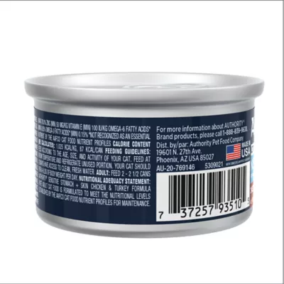 Product Authority® Sensitive Stomach + Skin Wet Cat Food - Pate, 3oz