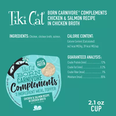 Product Tiki Cat® Born Carnivore Complements Cat Food Topper - Non-GMO, 2.1 OZ
