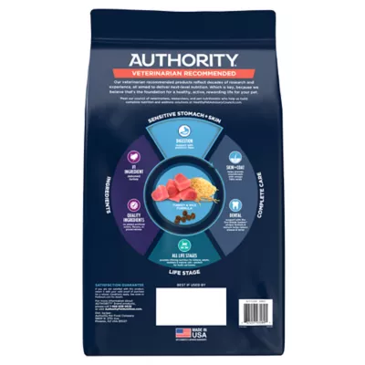 Product Authority® Sensitive Stomach & Skin Cat Dry Food - Turkey & Rice, With-Grain