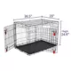 Product KONG® Ultra-Strong Double Door Wire Dog Crate with Divider Panel
