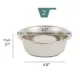 Product Top Paw® Paw Print Stainless Steel Slow Feeder Dog Bowl, 2-cup