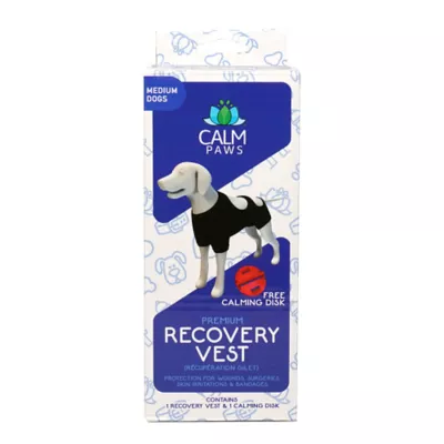Product Calm Paws Premium Recovery Vest and Calming Disk for Dogs