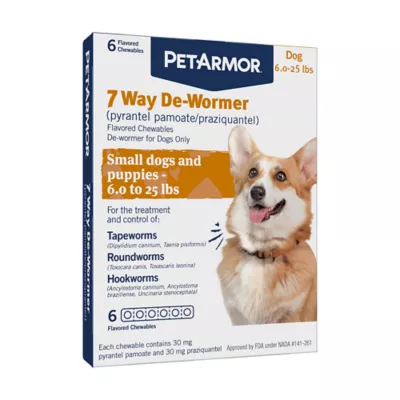 Product PetArmor® 7 Way De-Wormer for Puppies and Small Dogs - Chewable Tablets