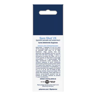 Product PetArmor® Sure Shot 2X Dewormer for Dogs - 2 Fl Oz