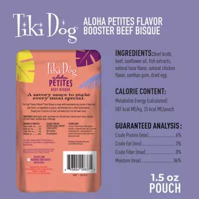 Product Tiki Dog® Aloha Petites® Flavor Booster All Life Stage Dog Food Topper