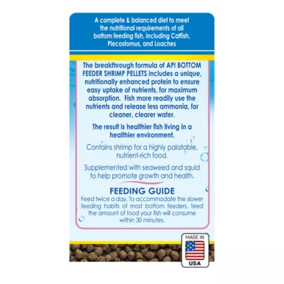 Product API® Bottom Feeder Premium Shrimp Pellets Fish Food