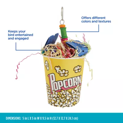 Product All Living Things® Movie Time Popcorn Bird Toy