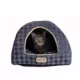 Product Armarkat Purple & Grey Checkered Covered Cat Bed