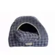 Product Armarkat Purple & Grey Checkered Covered Cat Bed