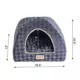 Product Armarkat Purple & Grey Checkered Covered Cat Bed