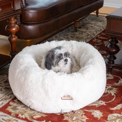 Product Armarkat Ultra-Thick & Soft Plush White Cuddler Pet Bed
