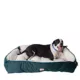 Product Armarkat Laural Green & Ivory Cuddler Dog Bed