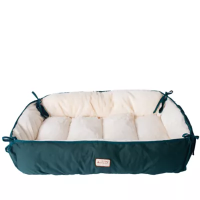Product Armarkat Laural Green & Ivory Cuddler Dog Bed
