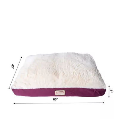 Product  Amarkat Ivory & Burgandy Large Dog Pillow Dog Bed