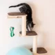 Product Armarkat Wall-Mounted Real Wood 3 Steps Cat Shelves & Perches Kitty Furniture, Natural