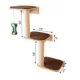 Product Armarkat Wall-Mounted Real Wood 3 Steps Cat Shelves & Perches Kitty Furniture, Natural