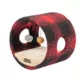Product Armarkat Red & Black Scotch Plaid Tunnel Cat Toy, Real Wood