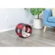 Product Armarkat Red & Black Scotch Plaid Tunnel Cat Toy, Real Wood