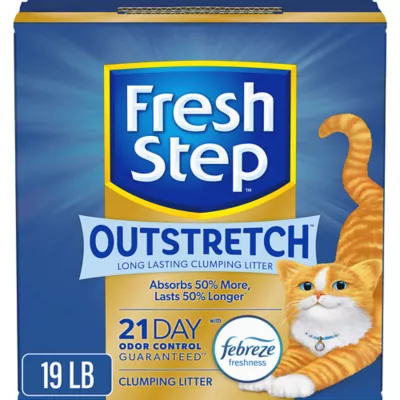 Product Fresh Step Outstretch Long Lasting Clumping Litter with Febreze, Box, 19 LB