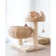 Product PetPals 23-in Paper Rope Hand Woven Condo & Perch Cat Tree, Natural