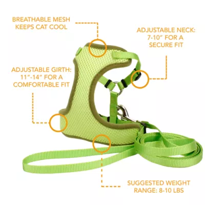 Product Coastal Pet Products Comfort Soft Adjustable Cat Harness with 6-ft Leash