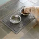 Product Bungalow Flooring WaterHog Dots Dog & Cat Bowl Placemat, 27 x 18-in