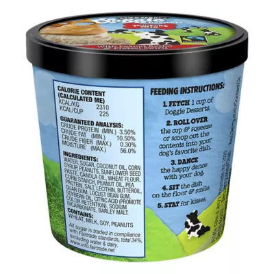 Product Ben & Jerry's Pontch's Mix Doggie Desserts Adult Frozen Dog Treat - Peanut Butter & Pretzel Swirl