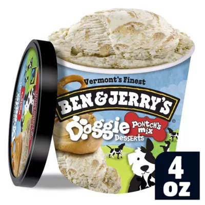 Product Ben & Jerry's Pontch's Mix Doggie Desserts Adult Frozen Dog Treat - Peanut Butter & Pretzel Swirl