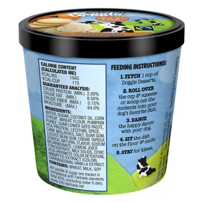 Product Ben & Jerry's Rosie's Batch Doggie Desserts Adult Frozen Dog Treat - Pumpkin & Mini Cookies