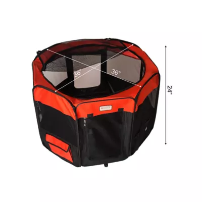 Product Armarkat Smart Portable Foldable Pet Playpen & Carrier Bag for Dog or Cat - 36 in x 36 in x 24 in