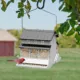 Product Rustic Farmhouse Squirrel Resistant Brd Feeder - White