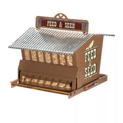 Product Rustic Farmhouse Feed & Seed Squirrel Resistant Bird Feeder