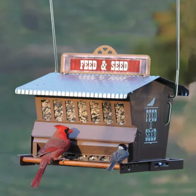 Product Rustic Farmhouse Feed & Seed Squirrel Resistant Bird Feeder